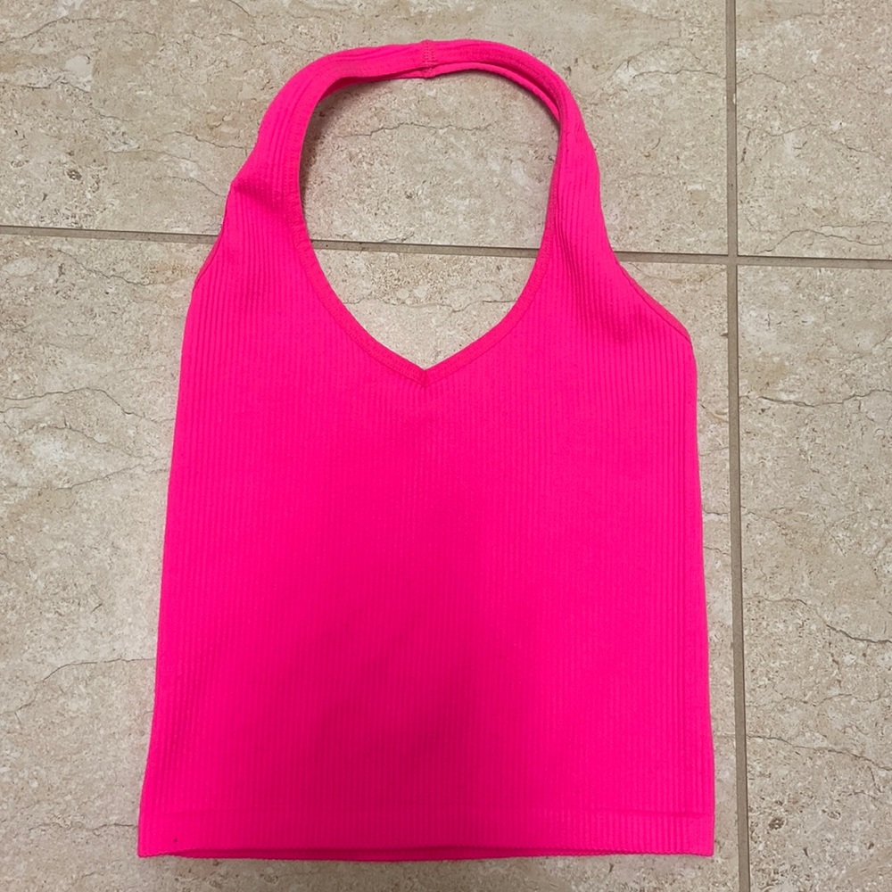Hot pink crop top